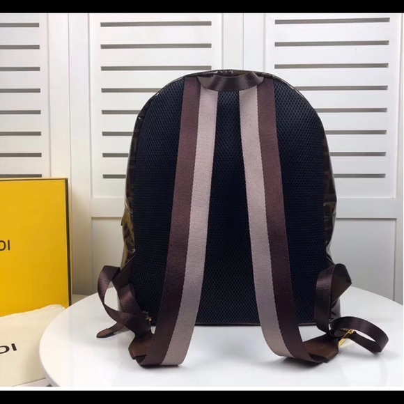 Fendi Black Fabric Backpack - Picture 2 of 5